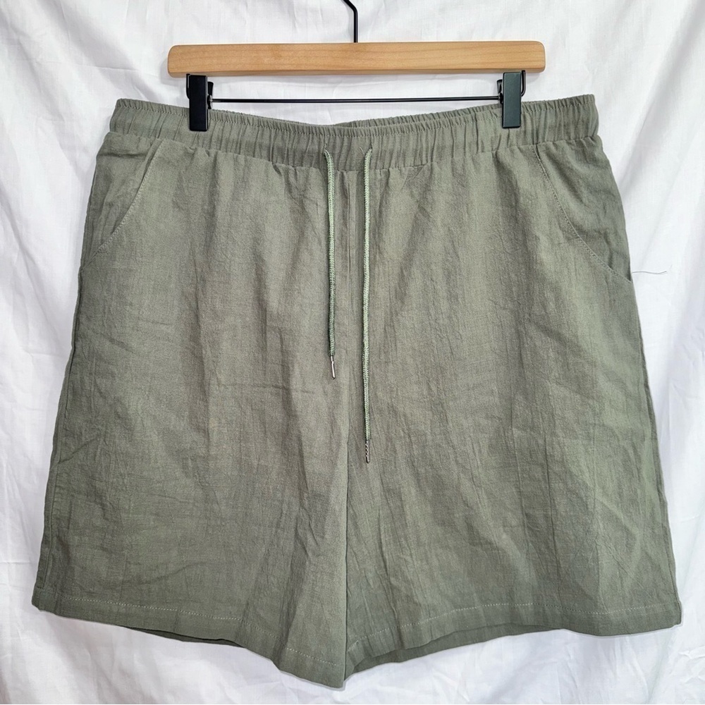 Icon Swim NWT Green Linen Mesh Liner Swim Trunks size XXL